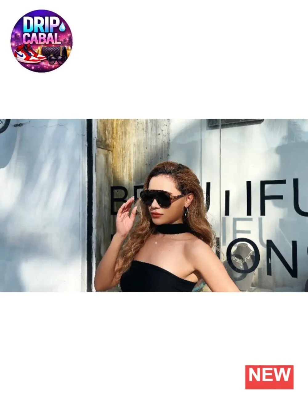 Oversized Sunglasses Women Men Round One Piece UV400
